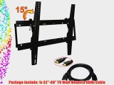 ATC Flat Screen TV Wall Mount Bracket for 32-60-Inch Plasma LED LCD TV with HDMI Cable vesa