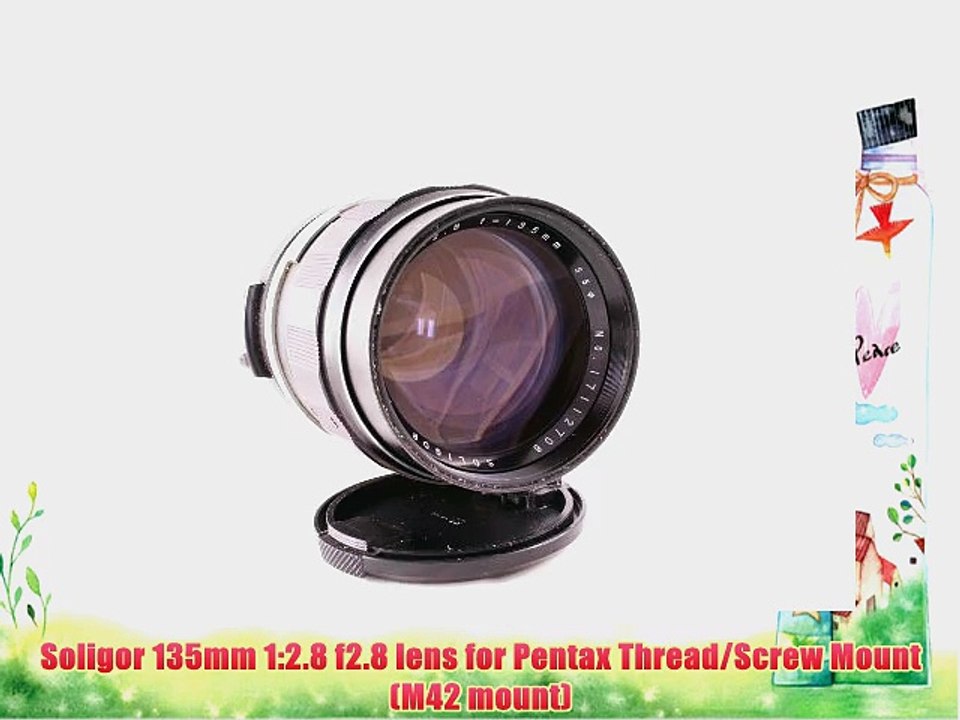 Soligor 135mm 1:2.8 f2.8 lens for Pentax Thread/Screw Mount (M42 mount)
