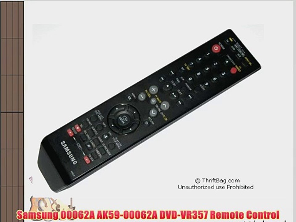 Samsung 00062A AK59-00062A DVD-VR357 Remote Control