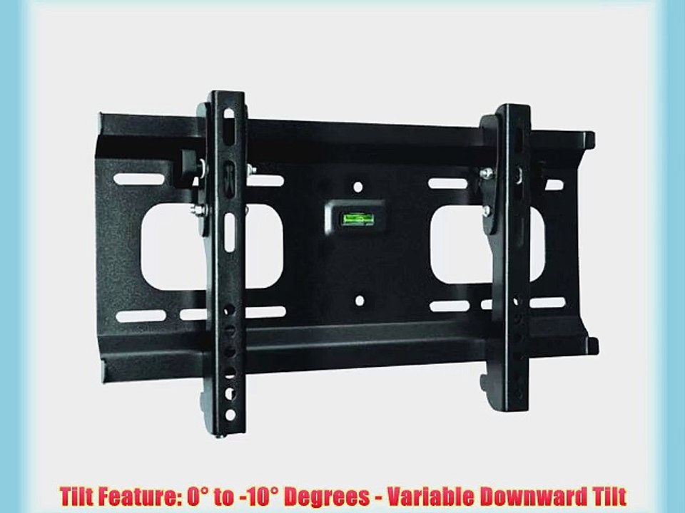 Black Adjustable Tilt/Tilting Wall Mount Bracket for Dynex DX-LCD32-09 32 inch LCD HDTV TV/Television