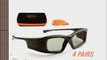 MITSUBISHI-Compatible 3ACTIVE? 3D Glasses. For 740/742/840 Series 3D TVs. Rechargeable. MULTI-PACK