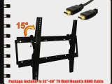 ATC Brand New Tilt Wall Mount Bracket for 32-60 inches LED LCD TV 15 Degree Adjustable Angle