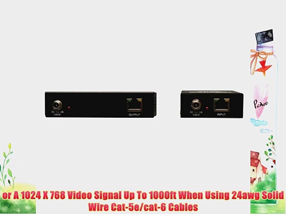 Tripp Lite VGA over Cat5 / Cat6 Extender Transmitter and Receiver with EDID Copy 1920x1440