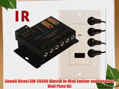 Sewell Direct SW-29309 BlastIR In-Wall Emitter and Receiver Wall Plate Kit