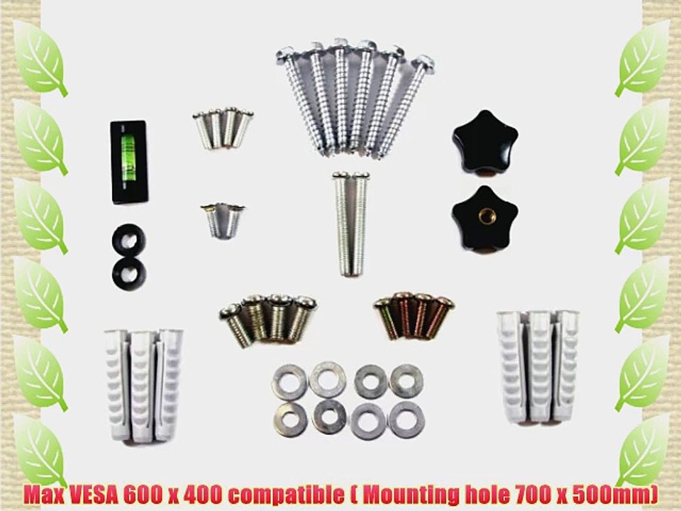 Frisby High Quality VESA 600 x 400 compatible Tilt Flat Screen HDTV LED LCD TV Wall Mount Bracket