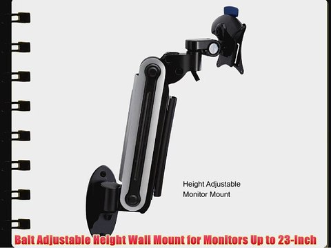 Balt Adjustable Height Wall Mount for Monitors Up to 23-Inch