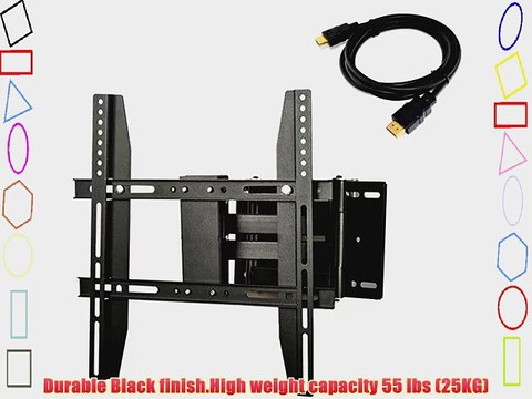 ATC LCD LED Plasma Articulating Swivel Arm TV Wall Mount Down / Forward: 20 degreesRight /