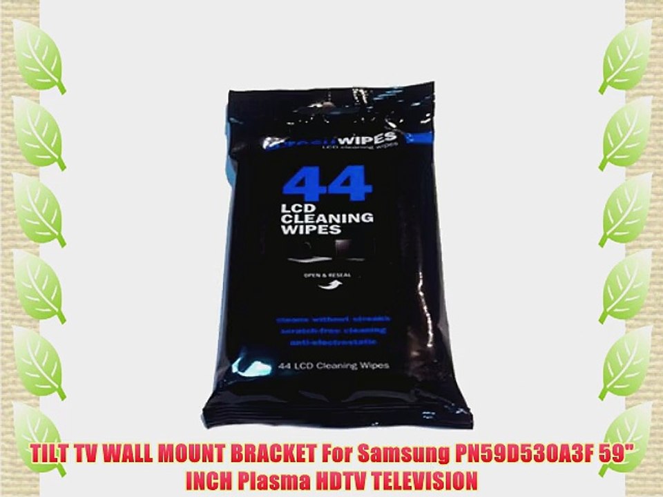 TILT TV WALL MOUNT BRACKET For Samsung PN59D530A3F 59 INCH Plasma HDTV TELEVISION