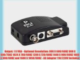 Pyle Home PBNC7503 Composite and S-Video To VGA Converter (16:9 Wide Screen Capable)