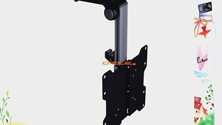 Cmple - Folding TV Ceiling/Cabinet Mount for 17-37 TVs - Black (Max 44Lbs)
