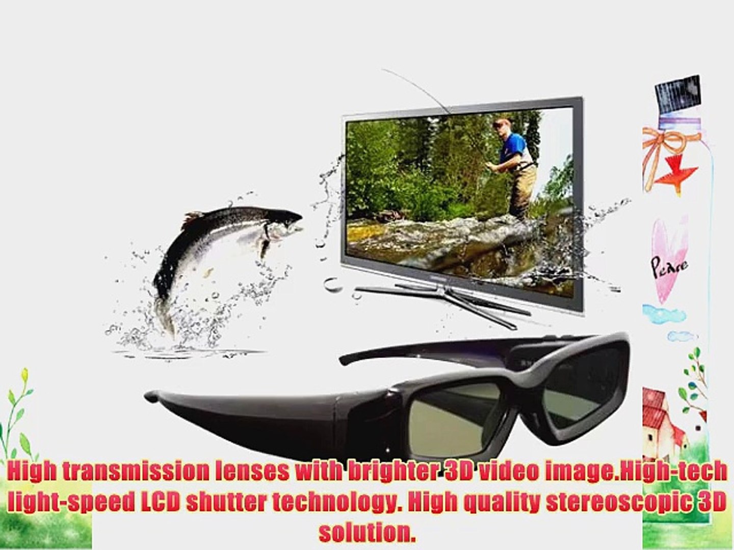 Excelvan Active Shutter 3D Glasses for Sharp AQUOS 3D TV - video Dailymotion