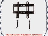 Interion Low-Profile TV Wall Mount - 23-37 Panels