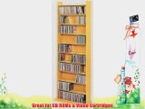 Vinyl Veneer High Capacity Wall Rack (CD-500 Series) Oak