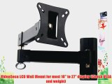 VideoSecu LCD Monitor TV Wall Mount with Swing Arm for most 15 16 17 19 22 23 24 26 inch display