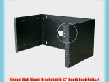 Hinged Wall Mount Bracket with 12 Depth Rack Units: 4