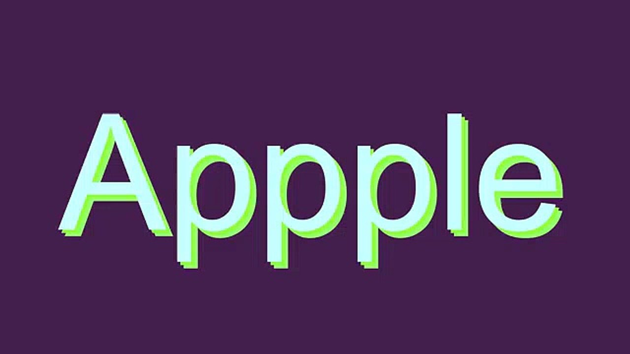 How to Pronounce Appple