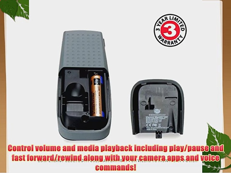 GOgroove BlueGATE RMT Bluetooth Remote Control with Audio Playback Controls  Voice Activated