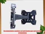 Displays2go LM2342ATC 23-Inch to 42-Inch Steel Articulating TV Wall Mount for Monitors (Black)