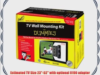 Bell'O 8140DB Tilt/Pan Mount For Most 12 - 32 TVs For Dummies (Piano Black)