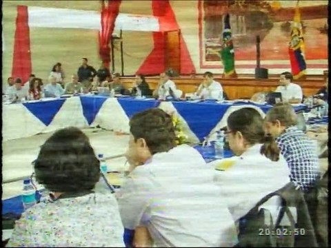 Correa abordó varios temas en su Gabinete Itinerante desde Gonzanamá