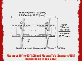 Black Adjustable Tilt/Tilting Wall Mount Bracket for Sony Bravia KDL-55BX520/KDL55BX520 55