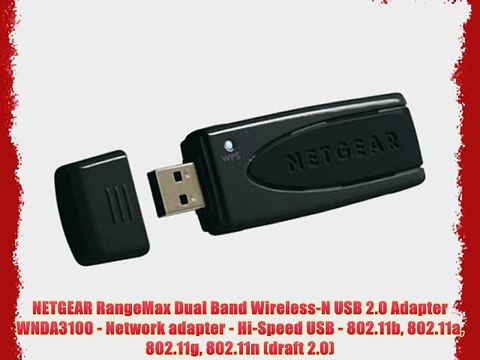 NETGEAR RangeMax Dual Band Wireless-N USB 2.0 Adapter WNDA3100 - Network adapter - Hi-Speed