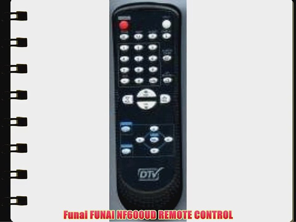 Funai FUNAI NF600UD REMOTE CONTROL