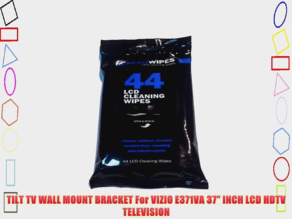 TILT TV WALL MOUNT BRACKET For VIZIO E371VA 37 INCH LCD HDTV TELEVISION