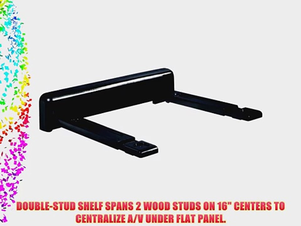 PEERLESS-AV PS200 Pro Series Wall-Mounted Component Shelf (Black)