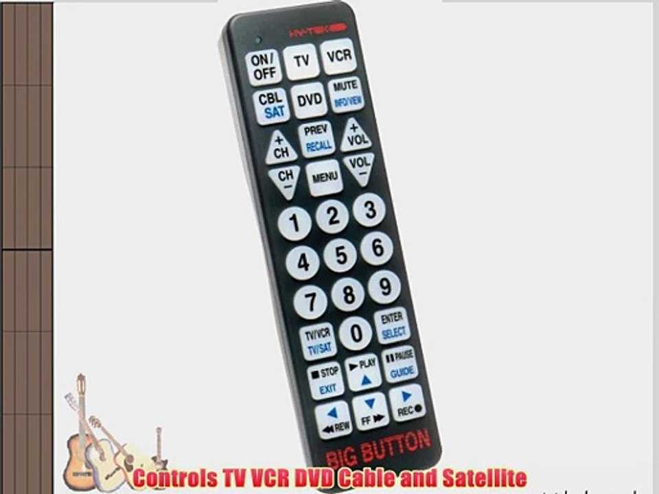 Hy-Tek Big Button BW1220 Universal Remote Control