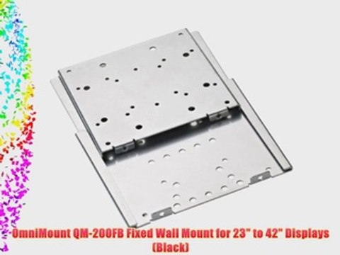 OmniMount QM-200FB Fixed Wall Mount for 23 to 42 Displays (Black)
