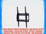 Premier Mounts P4263TP Mounting kit ( wall mount ) for LCD / plasma panel - screen size: 42