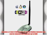 2000mW 2W 802.11g/n High-Gain USB Wireless G / N Long-Rang WiFi Network Adapter and Suction