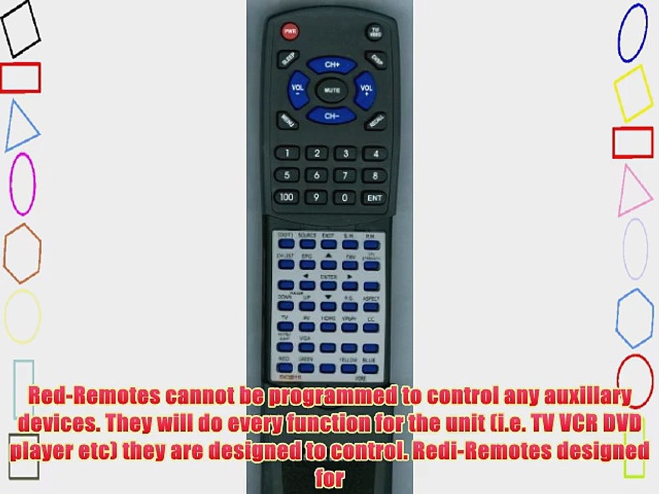 VIORE Replacement Remote Control for LC32VF56GM LC24VF56GM LC32VH56 LC32VF56JE