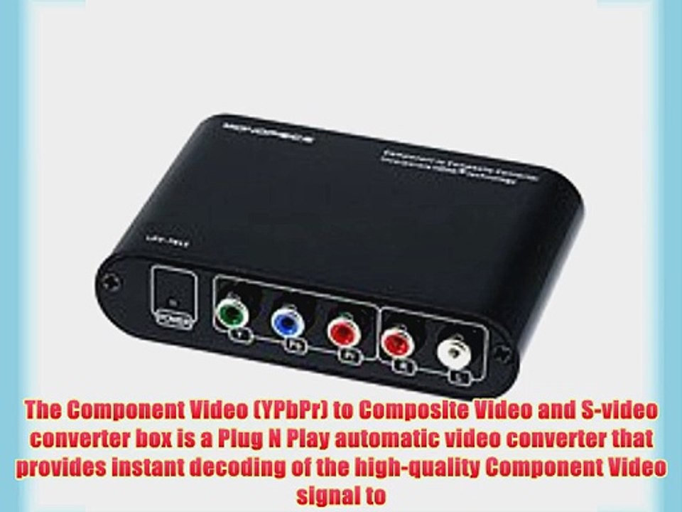 Component (YpbPr) to Composite Converter [Personal Computers]