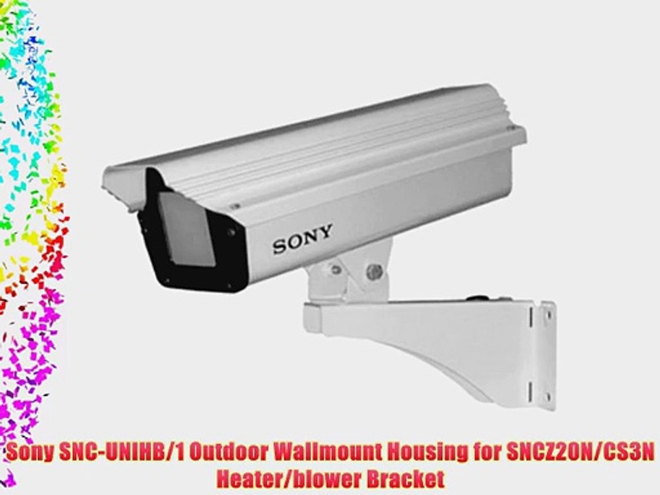Sony SNC-UNIHB/1 Outdoor Wallmount Housing for SNCZ20N/CS3N Heater/blower Bracket