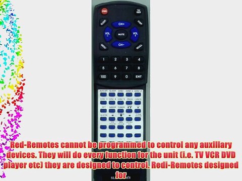 PANASONIC Replacement Remote Control for SCPM12 SAPM11 N2QAGB000007 SCPM11 SAPM12