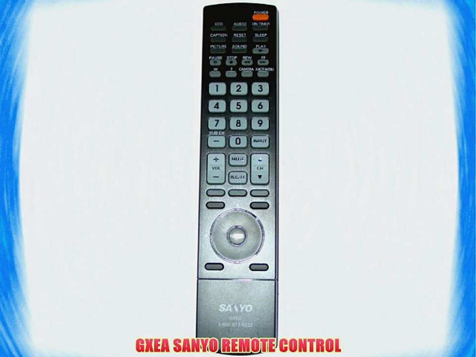 GXEA SANYO REMOTE CONTROL
