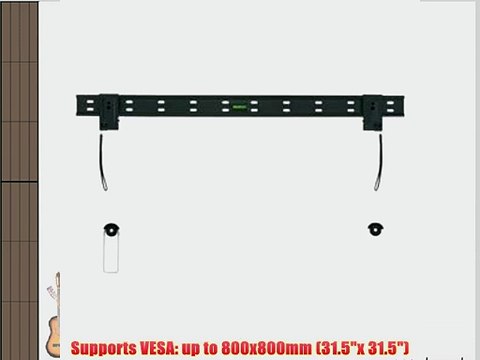 Slim Low Profile TV LCD HDTV LED Plasma WALL MOUNT (46 - 63 inch screen) up to 110lb BLACK