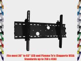 Black Adjustable Tilt/Tilting Wall Mount Bracket for LG 50PQ30 (50PQ30-UA) 50 Inch Plasma HDTV