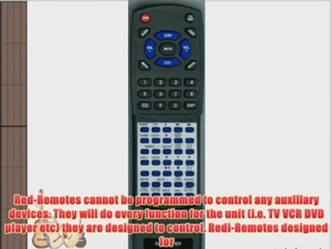 YAMAHA Replacement Remote Control for RV98 RXV490 VR094100 RV701 RXV480 VR09410