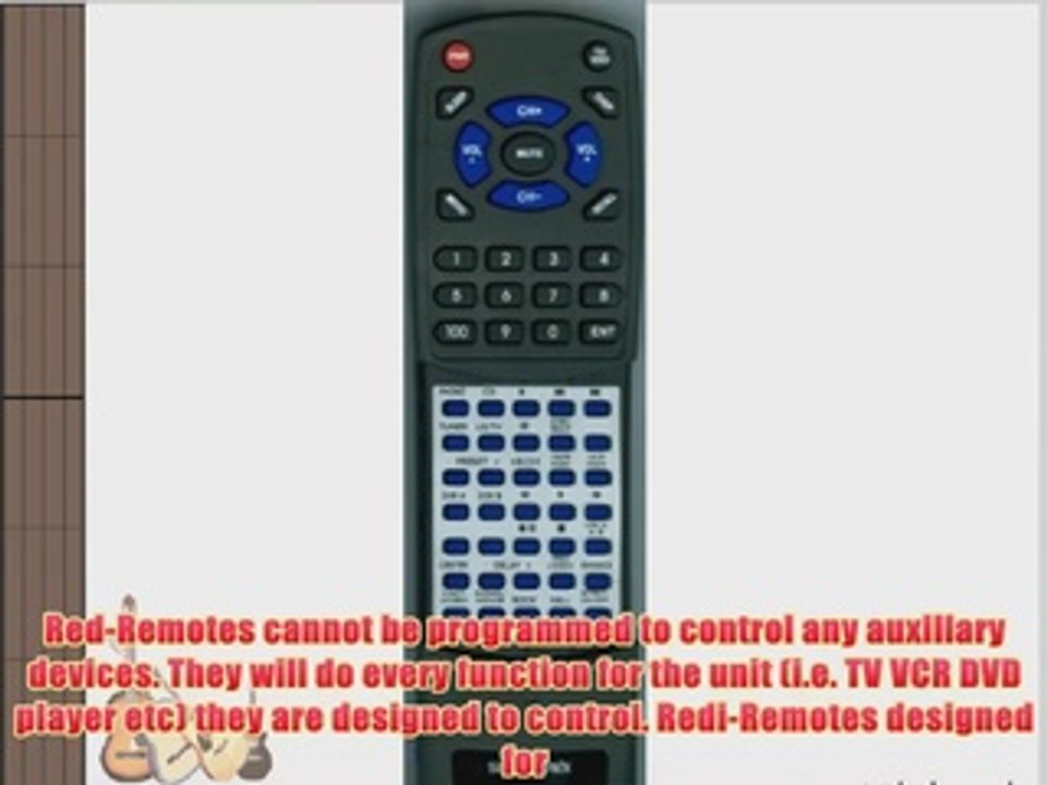 YAMAHA Replacement Remote Control for RV98 RXV490 VR094100 RV701 RXV480 VR09410