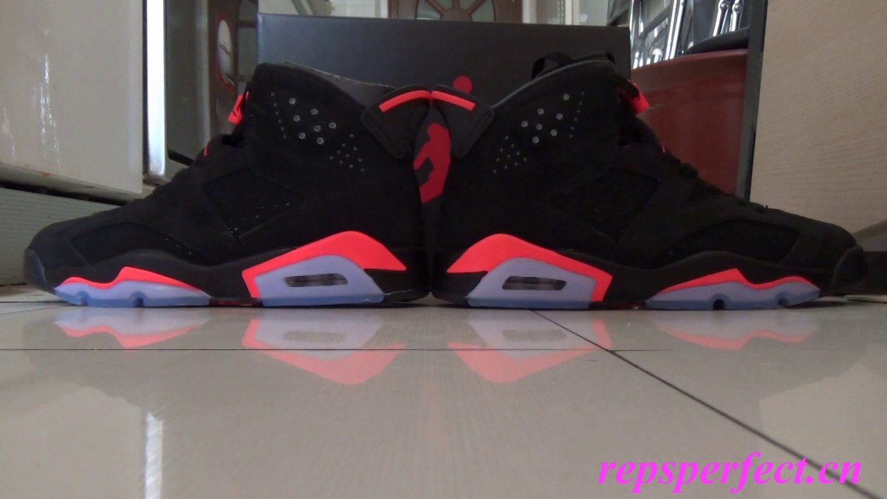 Replica Super Perfect Air Jodan 6 Black Infrared 3M Review @ repsperfect.cn
