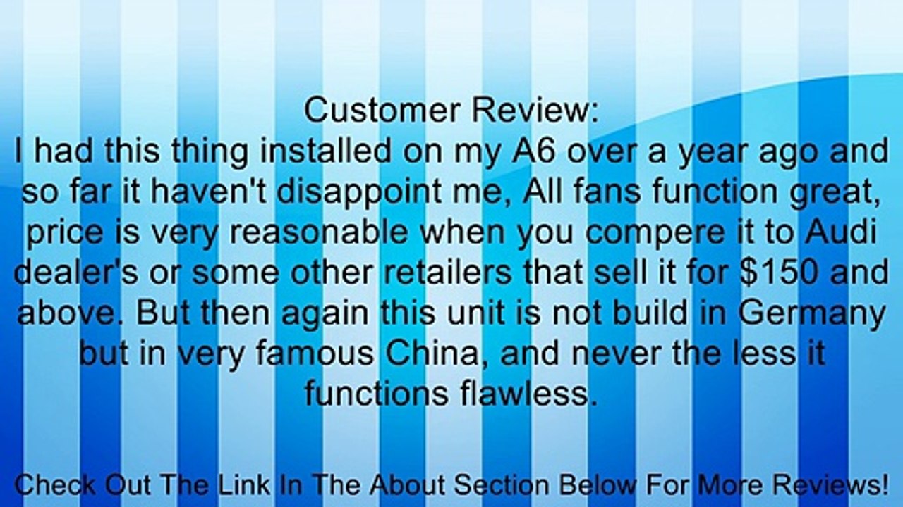 #C159 99-04 AUDI Fan Control Unit 8D0959501D A4 A6 S4 Allroad Quattro 99 00 01 02 03 04 Review