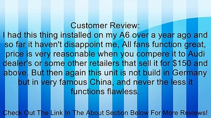 #C159 99-04 AUDI Fan Control Unit 8D0959501D A4 A6 S4 Allroad Quattro 99 00 01 02 03 04 Review