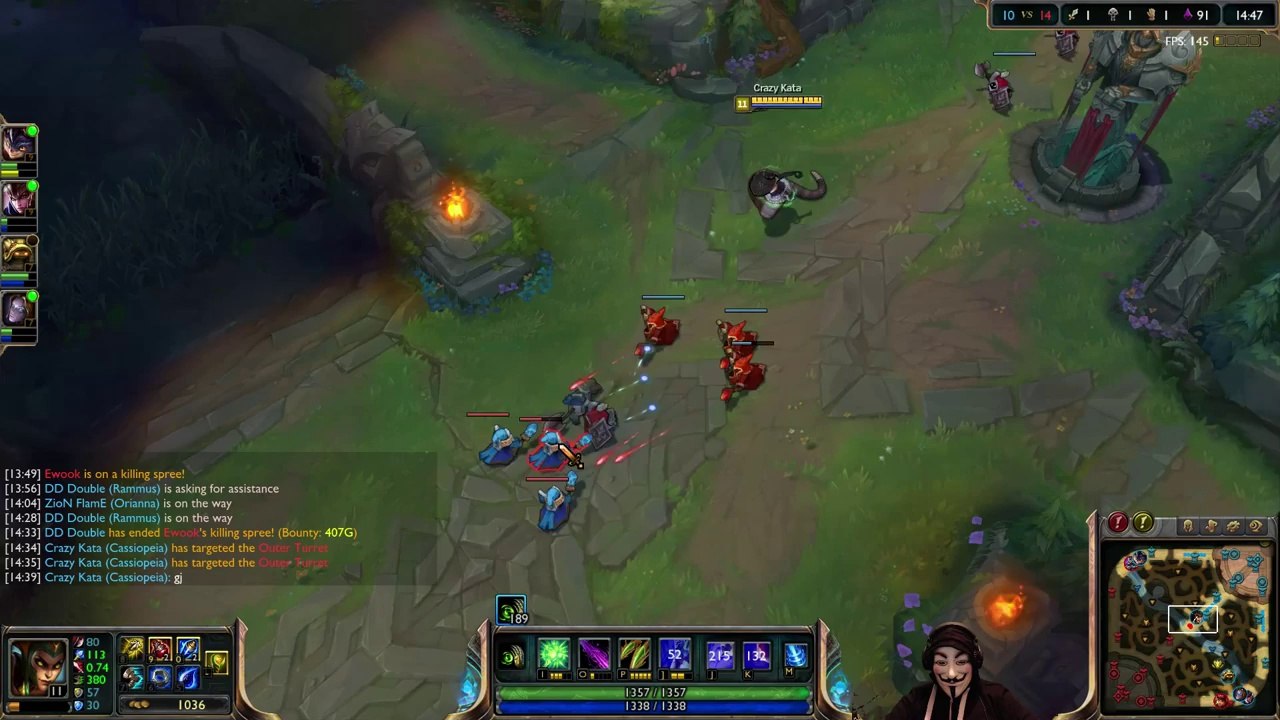 Ranked - LoL - Cassiopeia @ Mid - 0:1 Einstuffungsspiel