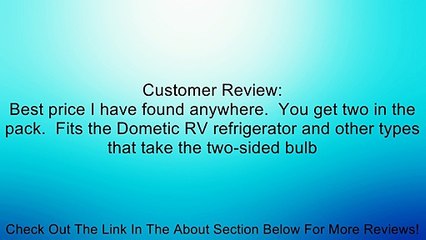 Dometic 200729000P 12-V 10 Watt Bulb Review