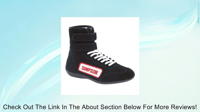 Simpson Racing 28105BK The Hightop Black Size 10-1/2 SFI Approved Driving Shoes Review