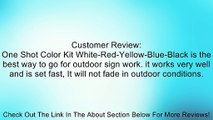 One Shot Color Kit White-Red-Yellow-Blue-Black 1 Shot Review
