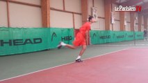 Rayane Roumane, 14 ans, espoir du tennis français